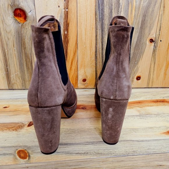 H&M Stunning Tall Platform Suede Booties - Picture 4 of 7